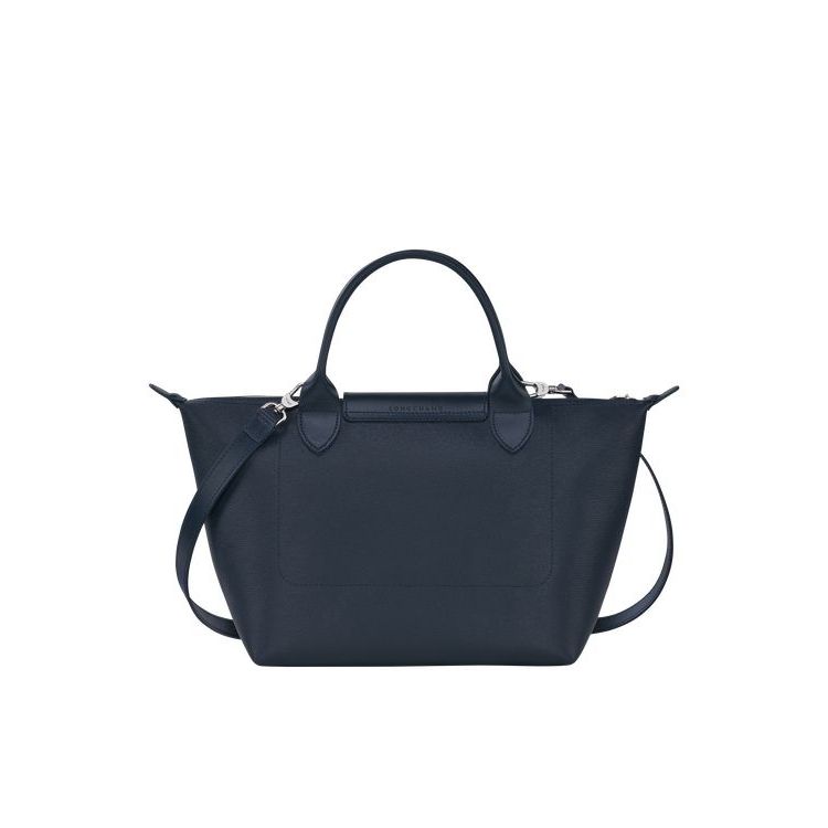 Longchamp S Vászon Kézitáska Sötétkék | 674082GMD