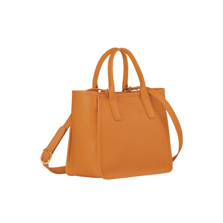 Longchamp Saffron Bőr Kézitáska Narancssárga | 924570HOU