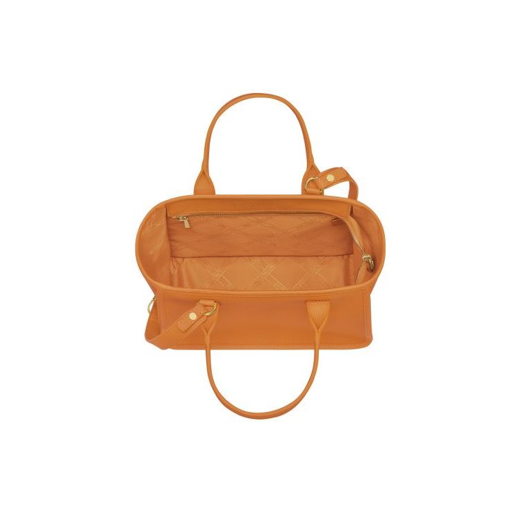 Longchamp Saffron Bőr Kézitáska Narancssárga | 924570HOU