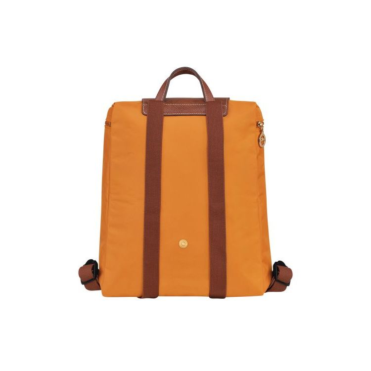 Longchamp Saffron Recycled canvas Hátizsák Narancssárga | 798165MQH