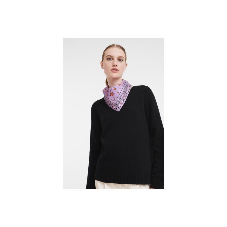 Longchamp Scarf 50 Silk Sál Lila | 802596FNB