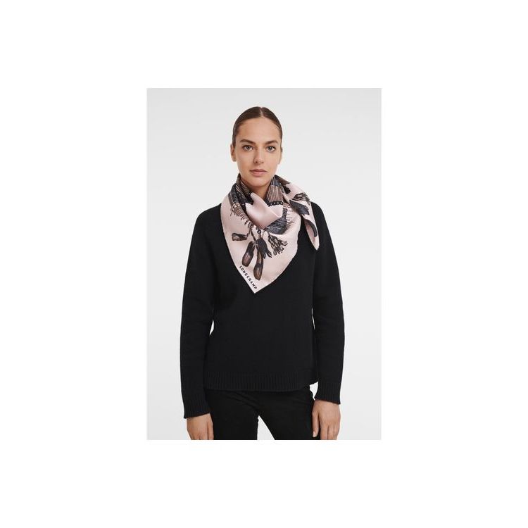 Longchamp Scarf 90 Silk Sál Narancssárga | 618457CKL