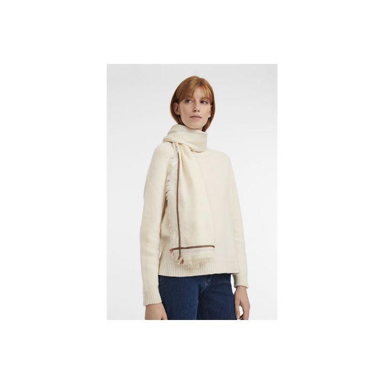 Longchamp Shawl Pamut Sál Fehér | 324067BQL