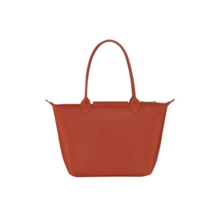 Longchamp Shopping S Terracotta Vászon Válltáskák Narancssárga | 519347PBC