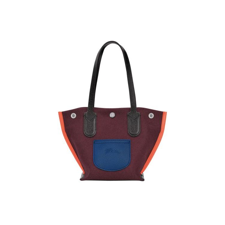 Longchamp Shopping Xs Vászon Válltáskák Bordó | 125963YHA