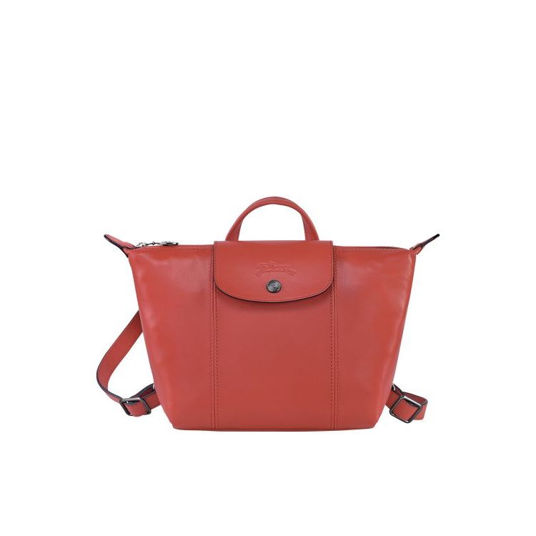 Longchamp Terracotta Bőr Hátizsák Narancssárga | 043217YIJ