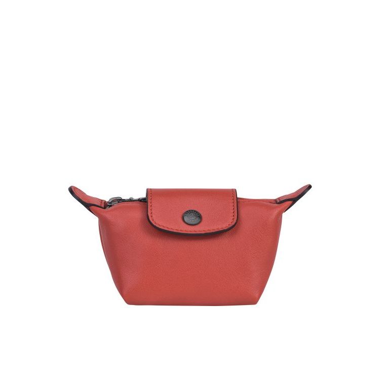 Longchamp Terracotta Bőr Kártyatartó Narancssárga | 709163PRD