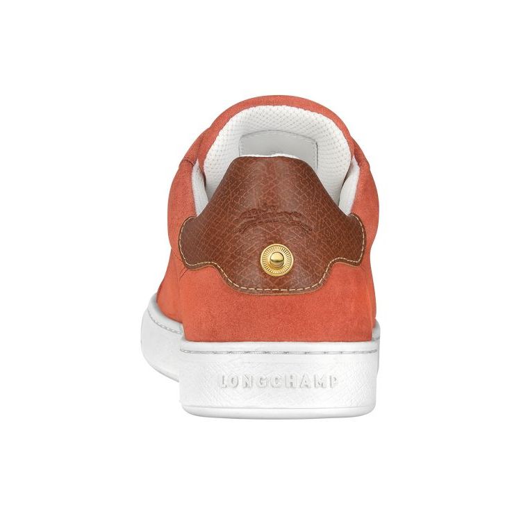 Longchamp Terracotta Bőr Tornacipő Narancssárga | 143079SIU