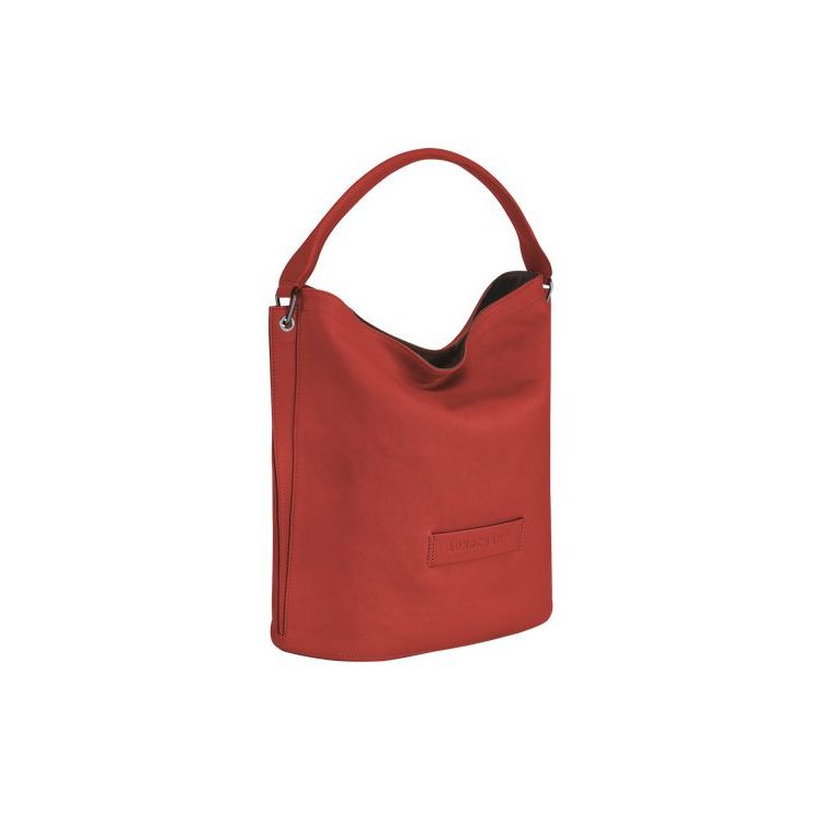 Longchamp Terracotta Bőr Válltáskák Narancssárga | 726309TWE