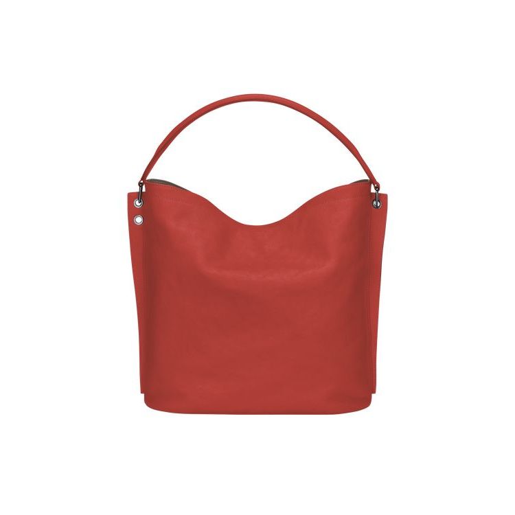 Longchamp Terracotta Bőr Válltáskák Narancssárga | 726309TWE