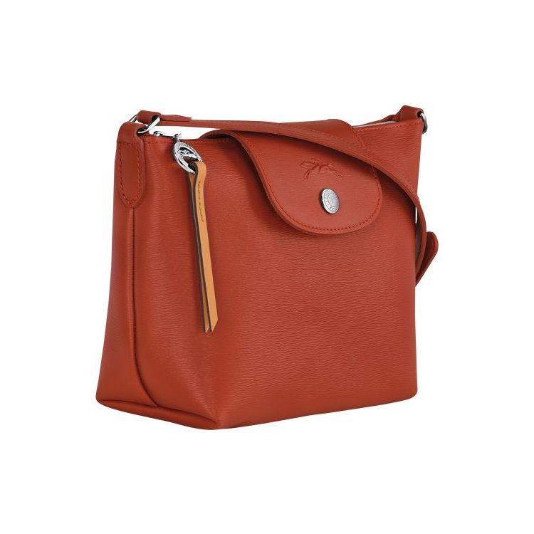 Longchamp Terracotta Vászon Crossbody Táska Narancssárga | 631792GAE