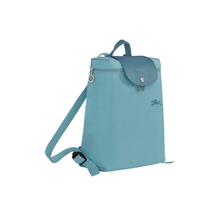 Longchamp Thunderstorm Recycled canvas Hátizsák Kék | 917506ONI