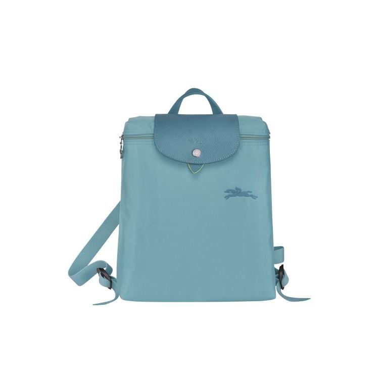 Longchamp Thunderstorm Recycled canvas Hátizsák Kék | 917506ONI