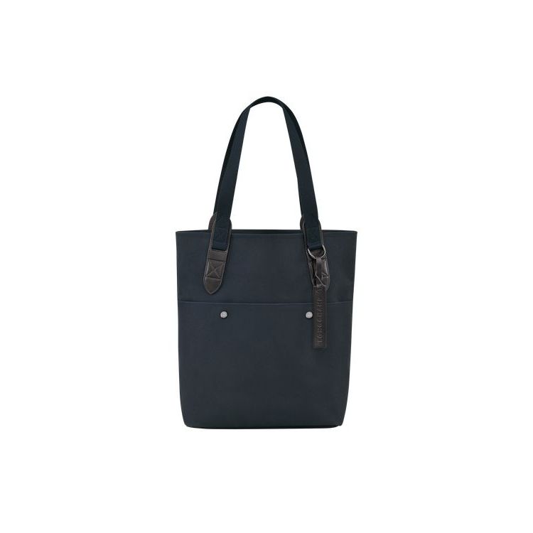 Longchamp Tote Vászon Kézitáska Sötétkék | 072185HML