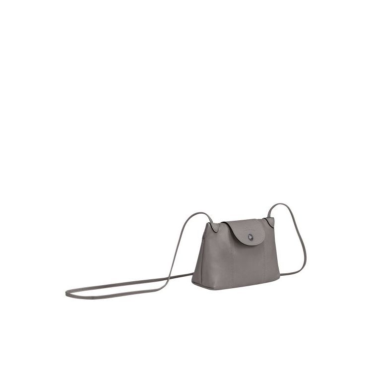 Longchamp Turtledove Bőr Crossbody Táska Szürke | 593024ZJP