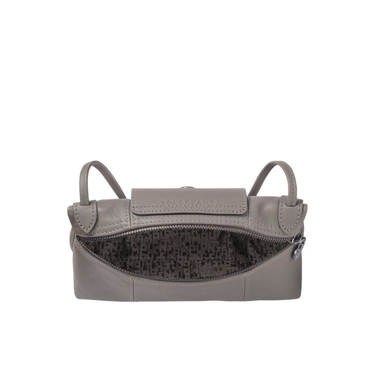 Longchamp Turtledove Bőr Crossbody Táska Szürke | 593024ZJP