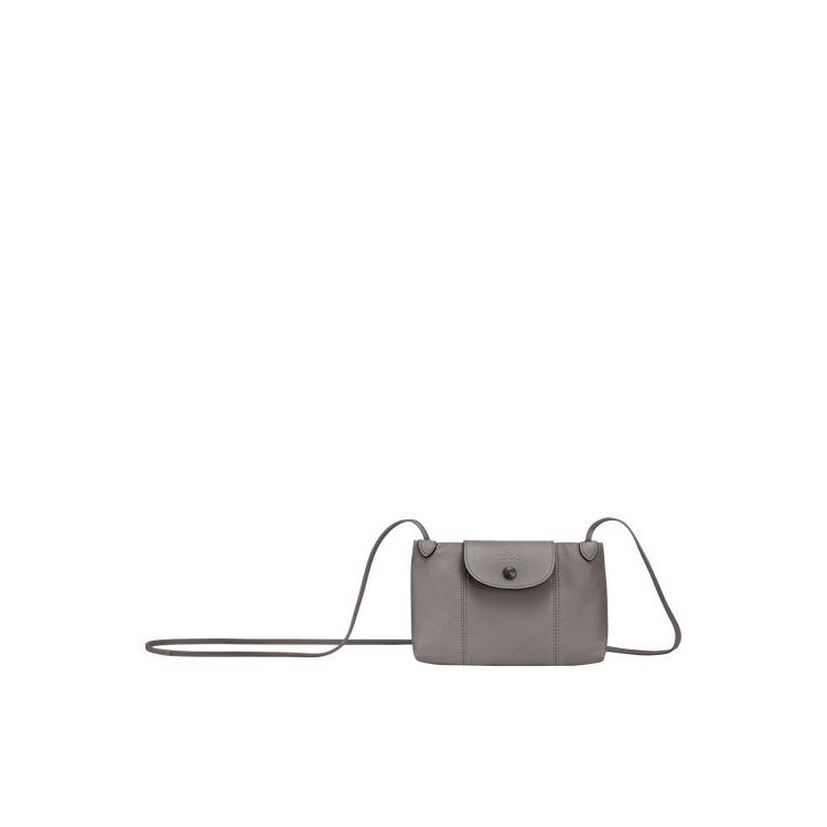 Longchamp Turtledove Bőr Crossbody Táska Szürke | 593024ZJP