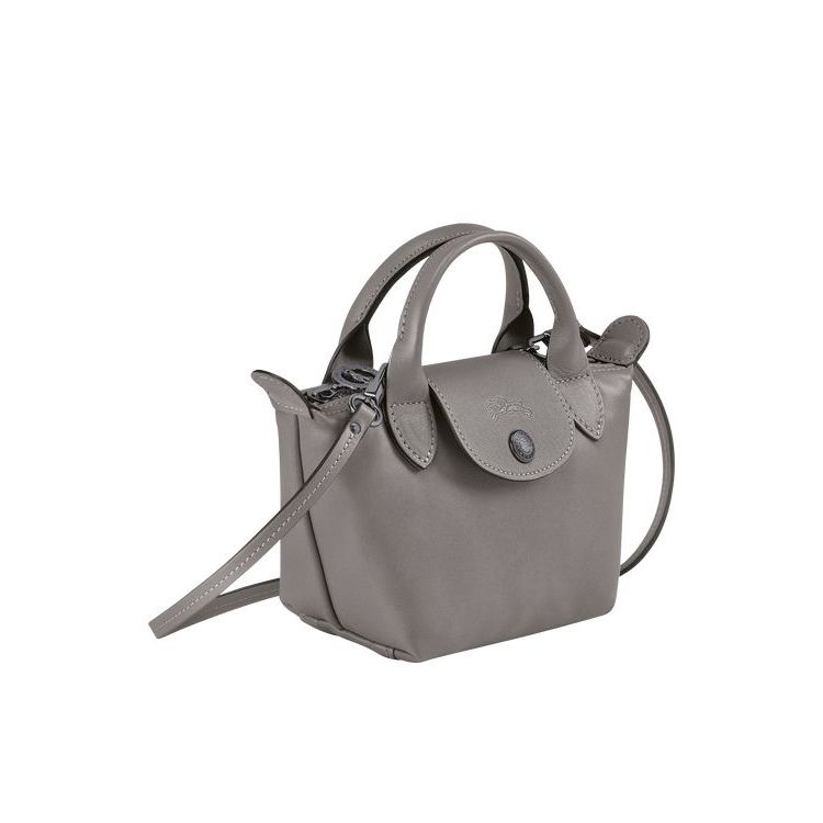 Longchamp Turtledove Bőr Crossbody Táska Szürke | 856321RAT