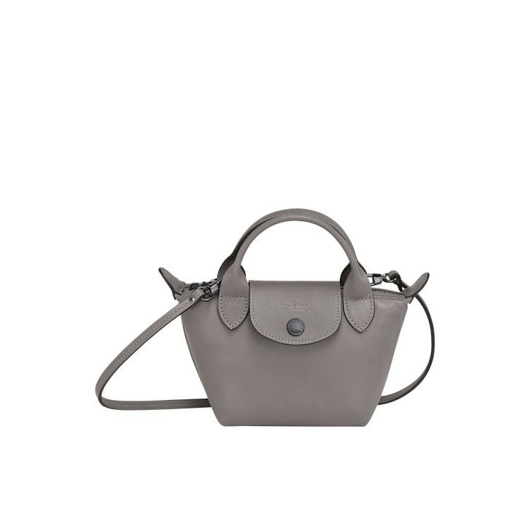 Longchamp Turtledove Bőr Crossbody Táska Szürke | 856321RAT