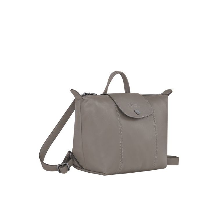 Longchamp Turtledove Bőr Hátizsák Szürke | 581467EJF