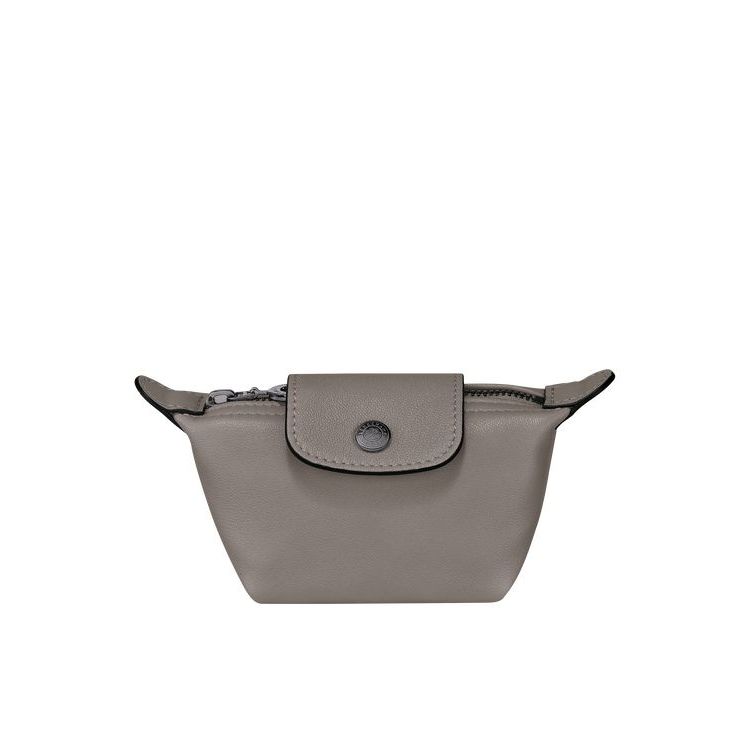 Longchamp Turtledove Bőr Kártyatartó Szürke | 654108DHX