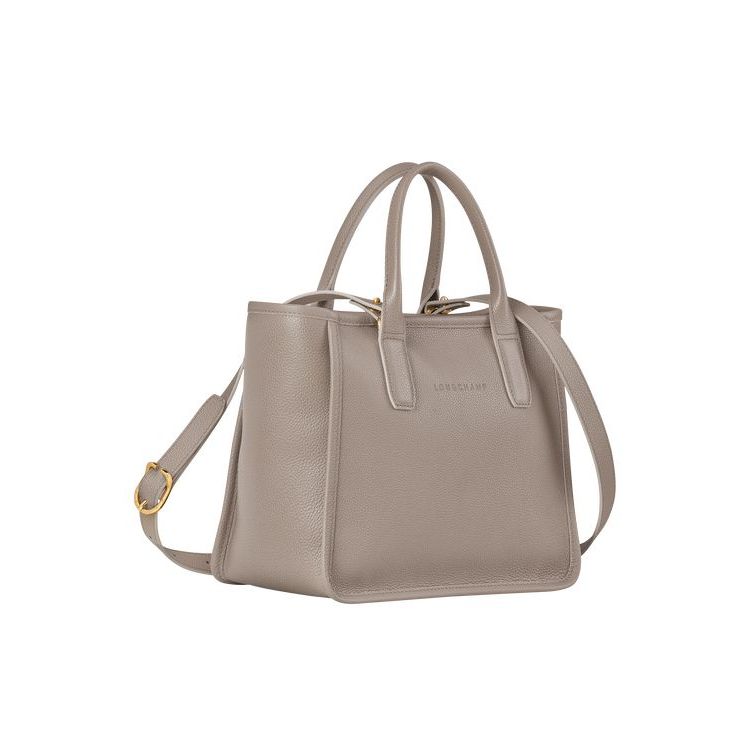 Longchamp Turtledove Bőr Kézitáska Szürke | 713429XWE