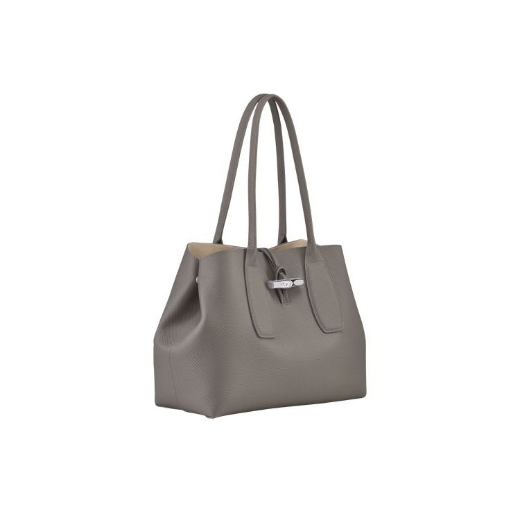 Longchamp Turtledove Bőr Válltáskák Szürke | 091873UGS