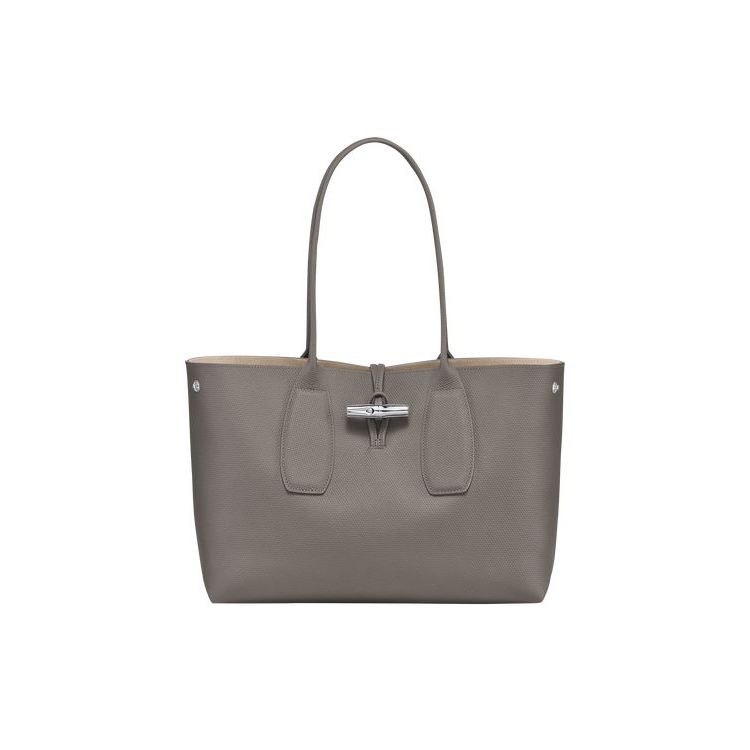 Longchamp Turtledove Bőr Válltáskák Szürke | 091873UGS