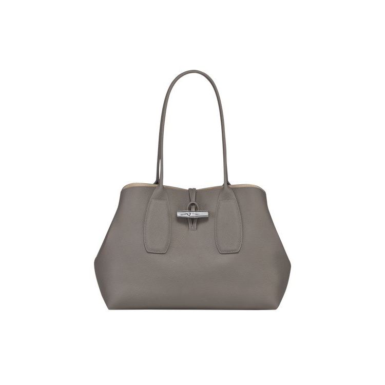 Longchamp Turtledove Bőr Válltáskák Szürke | 091873UGS