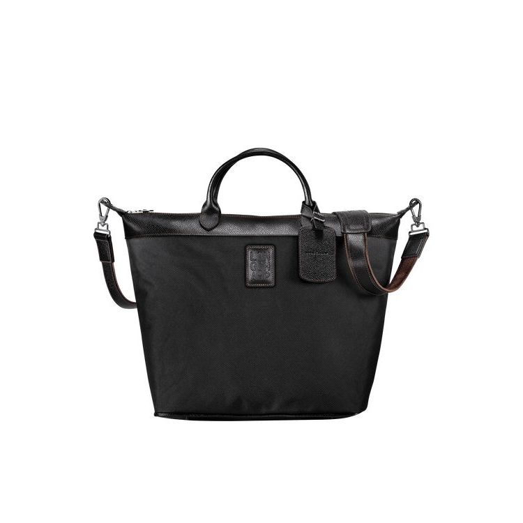 Longchamp Vászon Utazótáskák Fekete | 718426JKT