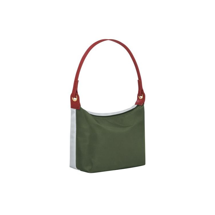 Longchamp Vászon Válltáskák Khaki | 859673FXJ