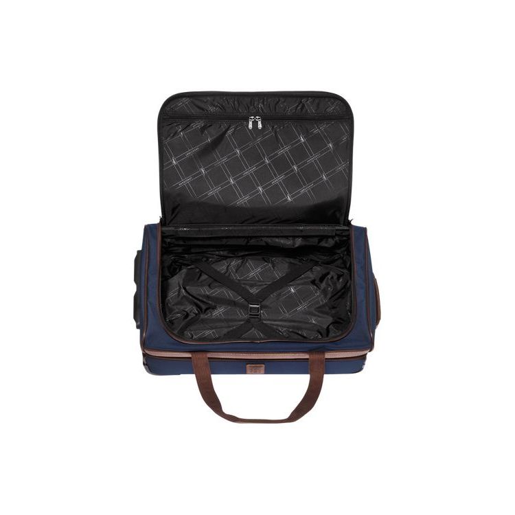 Longchamp Vászon Wheeled Duffle Bags Kék | 213695DVZ