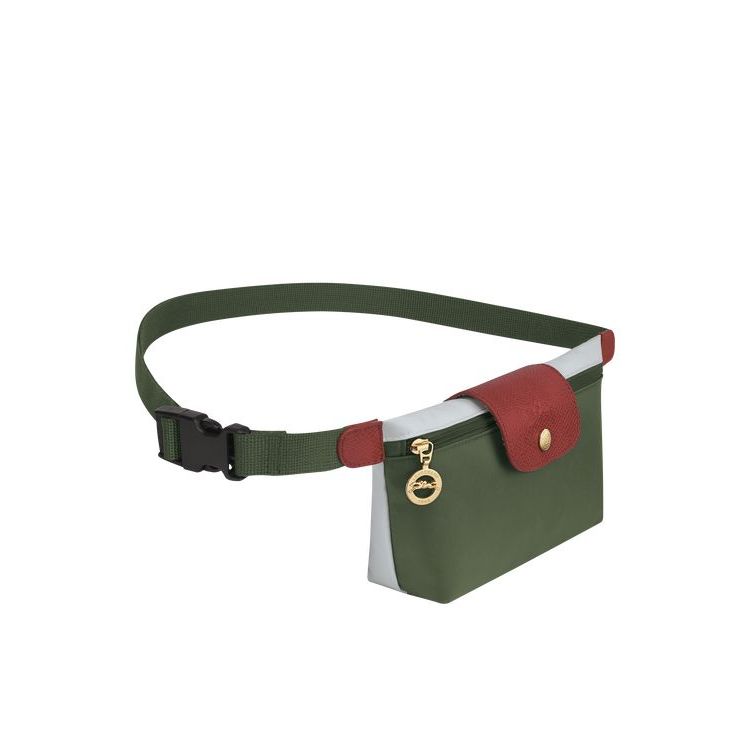 Longchamp Vászon Övtáska Khaki | 075962RWO