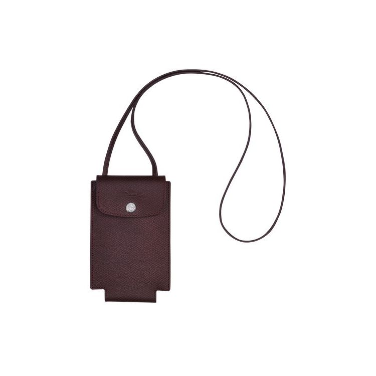 Longchamp With Csipke Bőr Telefontok Bordó | 542630SYF