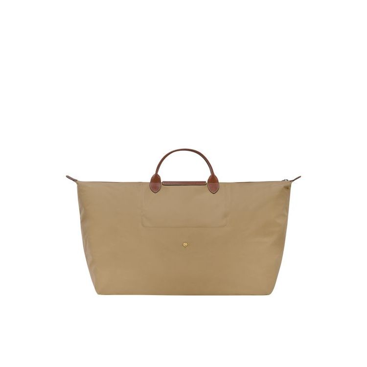 Longchamp Xl Desert Recycled canvas Utazótáskák Khaki | 096274KUY