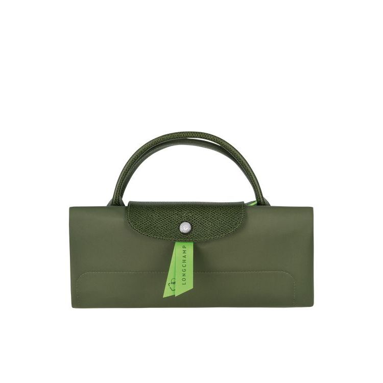 Longchamp Xl Forest Recycled canvas Utazótáskák Zöld | 706148XSQ