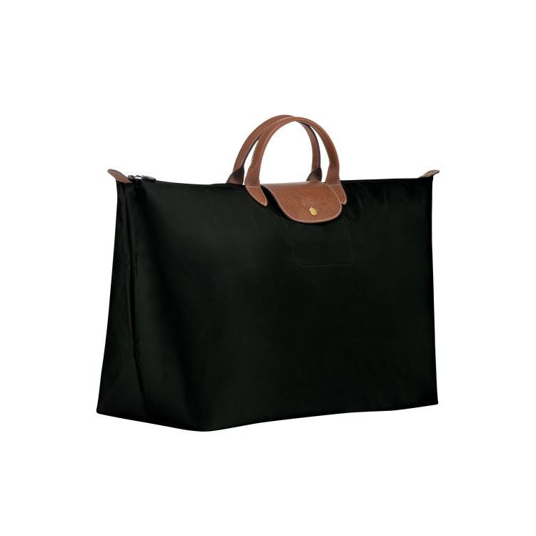 Longchamp Xl Recycled canvas Utazótáskák Fekete | 057341TKI