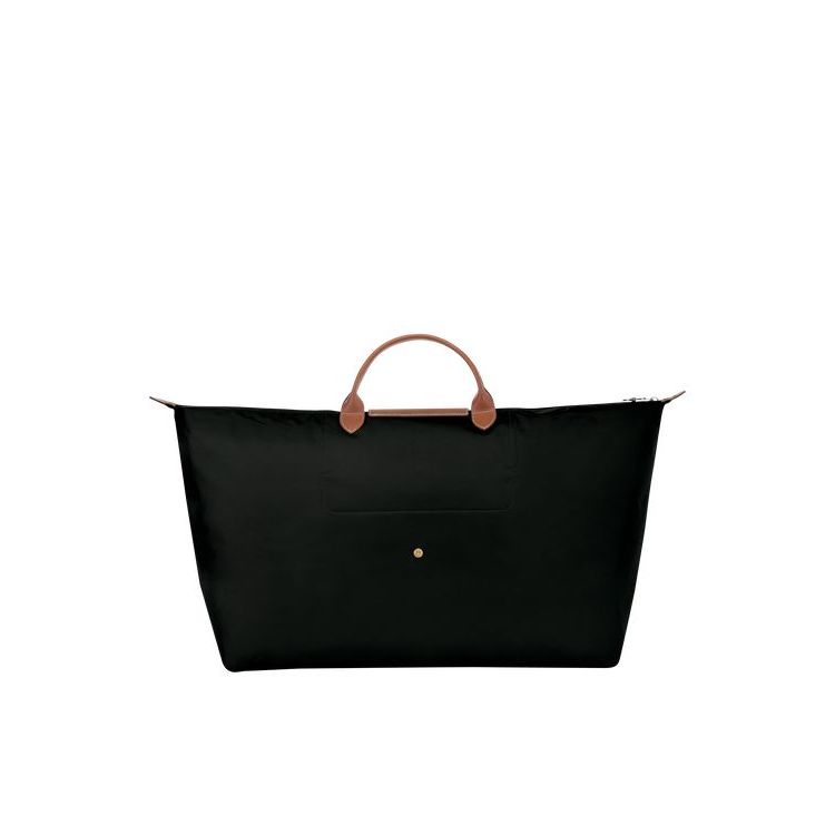 Longchamp Xl Recycled canvas Utazótáskák Fekete | 057341TKI