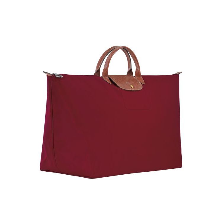 Longchamp Xl Recycled canvas Utazótáskák Piros | 372801QVC