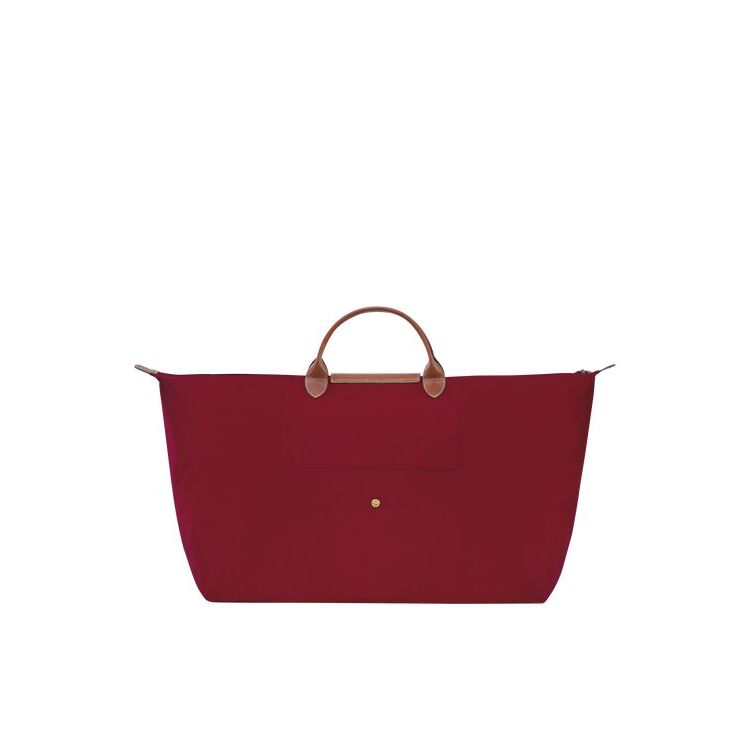 Longchamp Xl Recycled canvas Utazótáskák Piros | 372801QVC