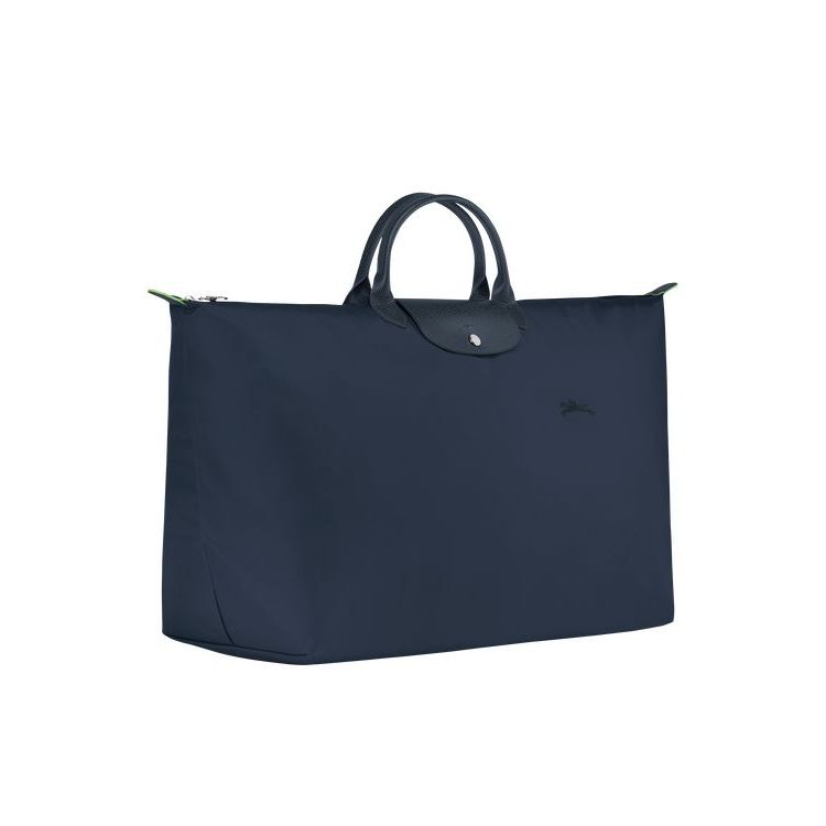 Longchamp Xl Recycled canvas Utazótáskák Sötétkék | 396720MGD