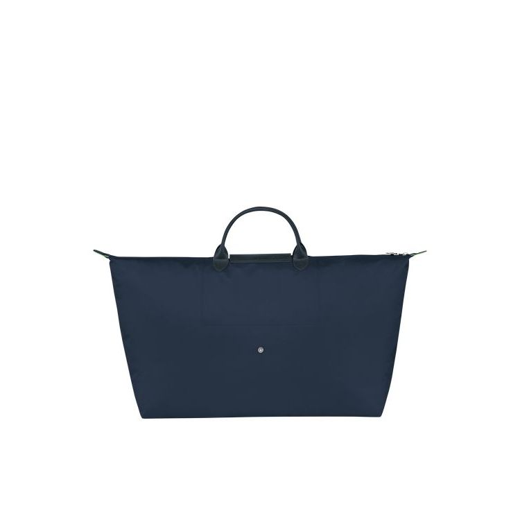 Longchamp Xl Recycled canvas Utazótáskák Sötétkék | 396720MGD