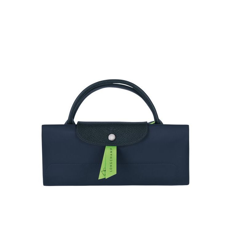 Longchamp Xl Recycled canvas Utazótáskák Sötétkék | 396720MGD