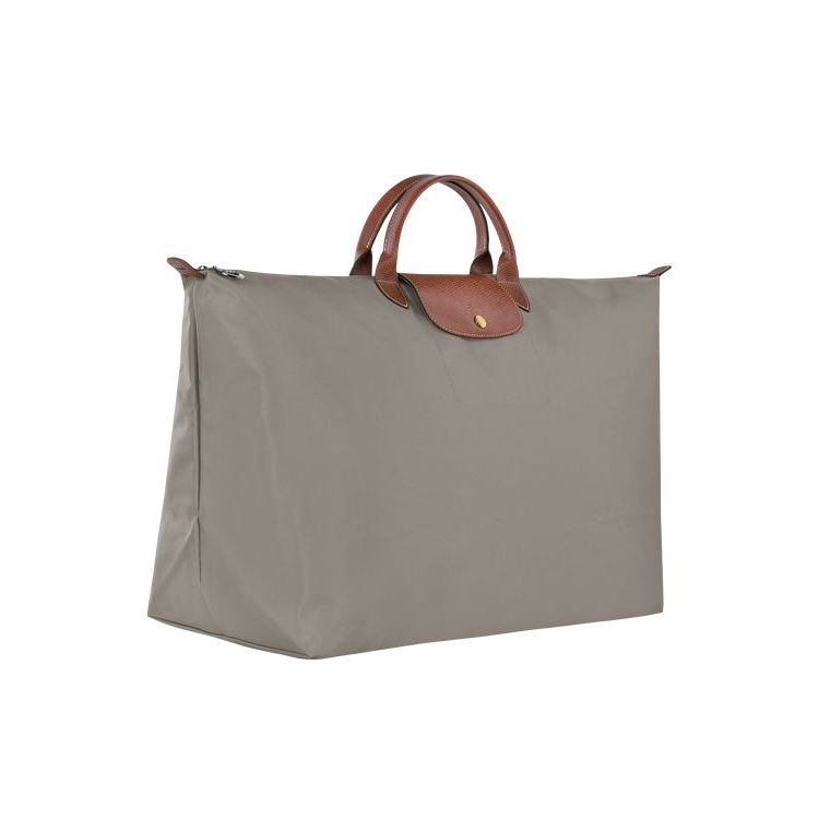 Longchamp Xl Turtledove Recycled canvas Utazótáskák Szürke | 190873QZK