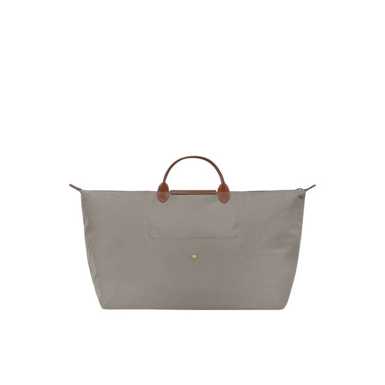 Longchamp Xl Turtledove Recycled canvas Utazótáskák Szürke | 190873QZK