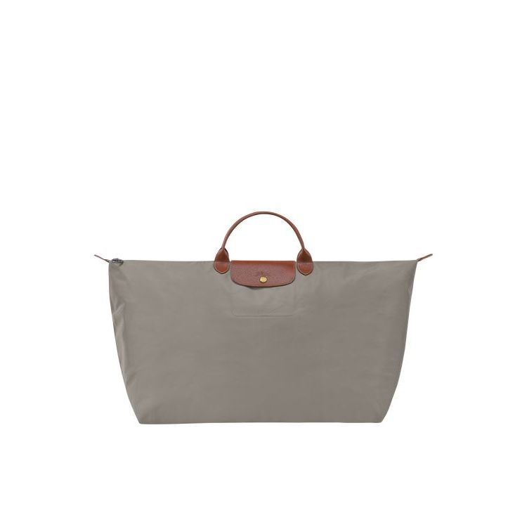 Longchamp Xl Turtledove Recycled canvas Utazótáskák Szürke | 190873QZK