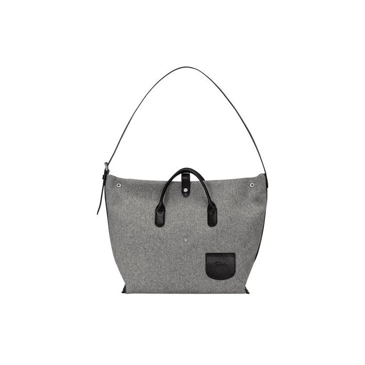 Longchamp Xl Vászon Válltáskák Szürke | 683102SYF