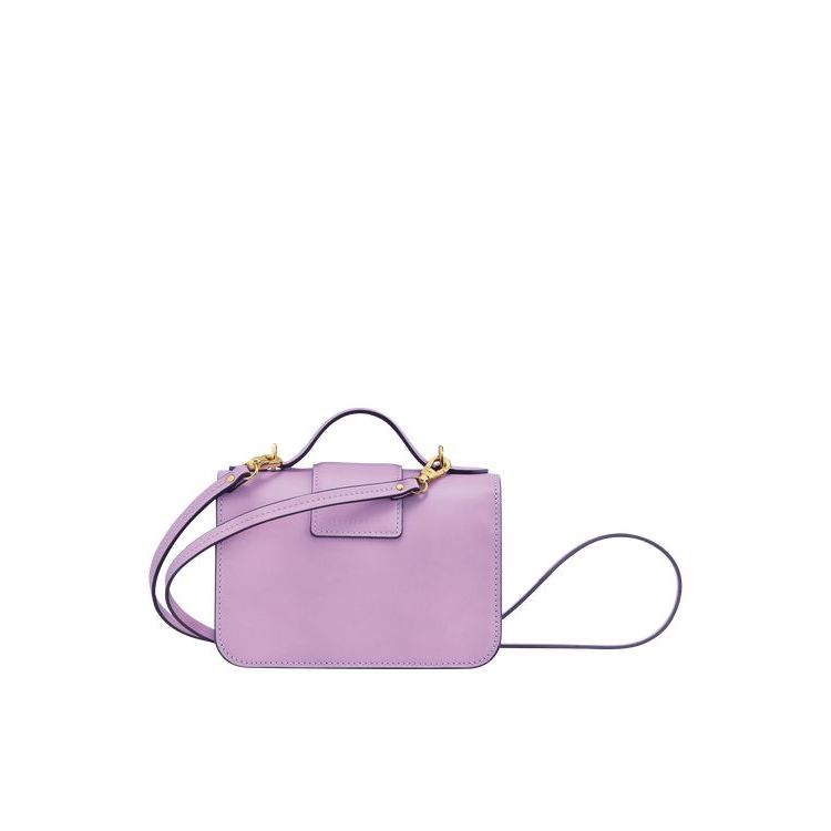 Longchamp Xs Bőr Crossbody Táska Lila | 348201JHZ