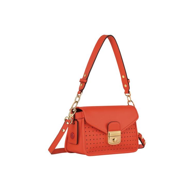 Longchamp Xs Bőr Crossbody Táska Narancssárga | 204837ZQW