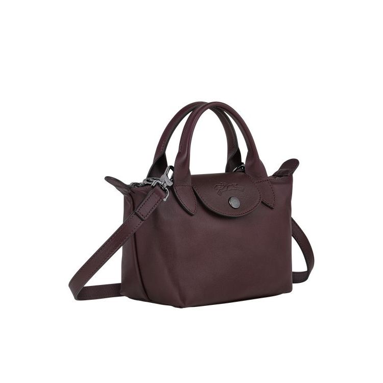 Longchamp Xs Bőr Kézitáska Bordó | 014267NYB